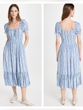 Loveshackfancy Terrance Blue dress 
Size XS